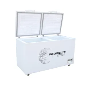 Congélateur coffre à ouverture supérieure congélateur profond réfrigérateur congélateur coffre à double porte