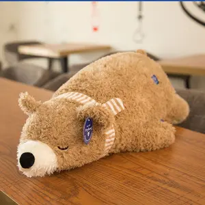 Produttore di cuscini morbidi ricci cuscino grande per bambini regali di compleanno orso polare peluche