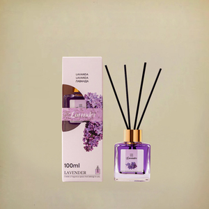 Diffuseur de parfum d'ambiance 100 ml en verre design, parfum fruité, huile essentielle, ensemble diffuseur à bâtonnets - Product Image 4