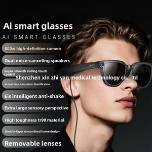 Nouvelle caméra multifonctionnelle IA pour lunettes, enregistrement vidéo 8 millions de pixels, monture TR90, bouton - Product Image 2