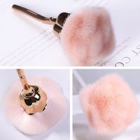 Brosse de nettoyage professionnelle pour ongles, motif fleur de rose, poils synthétiques doux, pour manucure, livraison rapide, commande en gros, nouveau design