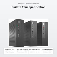 Casing PC Ultra Slim Horizontal ITX SFF Langsung dari Pabrik Grosir OEM HTPC Bisnis Kantor Slim Mini Micro ITX