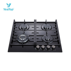 Table de cuisson à gaz axée sur la sécurité, surface en verre trempé, flamme puissante, efficacité énergétique élevée, pour une utilisation moderne dans la cuisine domestique - Product Image 4