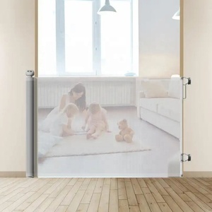 Probebi porte de sécurité pour bébé en maille de portes <span class=keywords><strong>d</strong></span>'<span class=keywords><strong>escalier</strong></span> porte de sécurité pour bébé rétractable pour enfant et enfant - Product Image 4