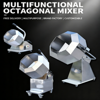 Mélangeur octogonal multifonction, machine à marinade pour viande, pour le marinage des courets de poulet et le revêtement au lait et aux dattes
