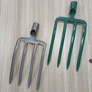 Forca <span class=keywords><strong>da</strong></span> Giardino Industriale a Quattro Denti in Acciaio al Carbonio con Manico in Acciaio per Agricoltura, <span class=keywords><strong>Potatura</strong></span> e Controllo della Vegetazione - Product Image 2