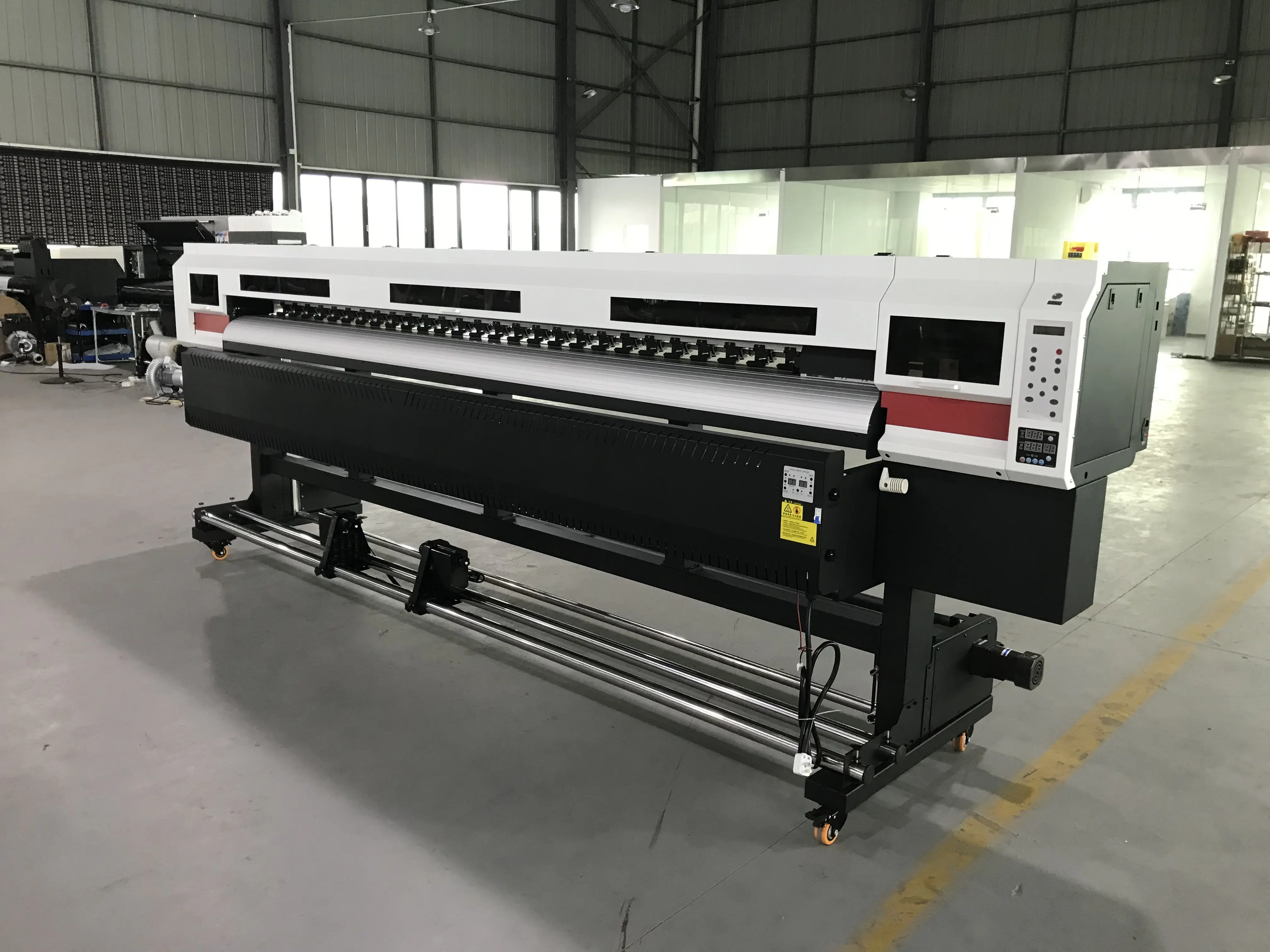 Eco solvent digital inkjet printer 3200mm with dual xp600 print head for outdoor advertising