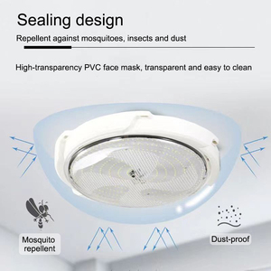 Lumière de plafond LED solaire étanche IP65 pour l'extérieur, <span class=keywords><strong>design</strong></span> minimaliste, télécommande, chambre à coucher, couloir - Product Image 2