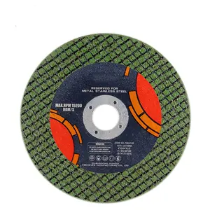 abrasive cutting disc green double net wheel for metal fiber disc abrasives