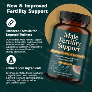 Fornitura di <span class=keywords><strong>Maca</strong></span> naturale organico capsule a base di erbe per gli uomini la fertilità e lo sperma aumenta il supplemento di assistenza sanitaria - Product Image 2
