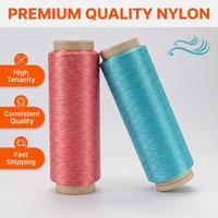 Fil DTY 100% Nylon 6 Super Fin 20D/24F Semi-Brillant Haute Élasticité pour la Confection de Collants et le Tricot Manuel