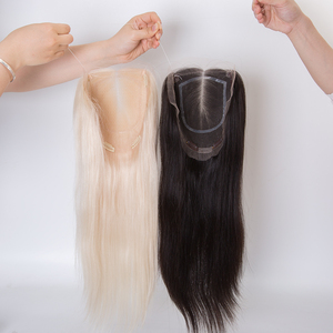 Toppers de Cabello Humano Remy Europeo de Color Personalizado, con Encaje HD Invisible y Suave, con Peines y Correa Ajustable, Doble Trama - Product Image 4