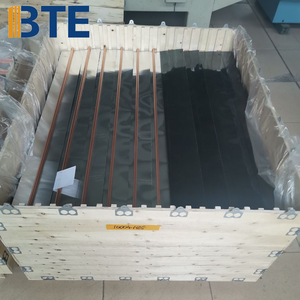 Tubos de cobre con aletas cromadas negras utilizados para colectores solares de placa plana - Product Image 6