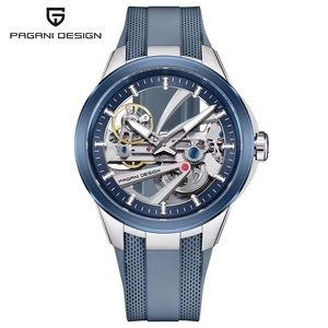 Montre mécanique de luxe pour homme PAGANI DESIGN YS030 <span class=keywords><strong>Alien</strong></span> Hollow Tourbillon, mouvement transparent en acier inoxydable luminescent, saphir. - Product Image 6