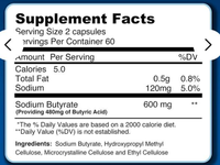 Aogubio Supply Capsules de butyrate de sodium au meilleur prix Suppléments de santé Capsules de butyrate de sodium