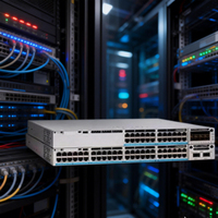 Switch Cisco Catalyst 9300 C9300-24P-E de 24 Puertos Gigabit PoE Plus, Switch de Acceso con Uplinks Modulares, IOS XE