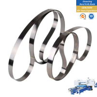 Lame de couteau à bande pour machine à refendre de qualité industrielle, personnalisée OEM, pour l'usine de traitement du cuir