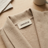 Etiqueta Tejida Jacquard de Alta Densidad JIANUOLIN, Etiqueta de Cuello de Poliéster Crema para Ropa, Prendas de Moda, Marca de Moda, Hecho en China