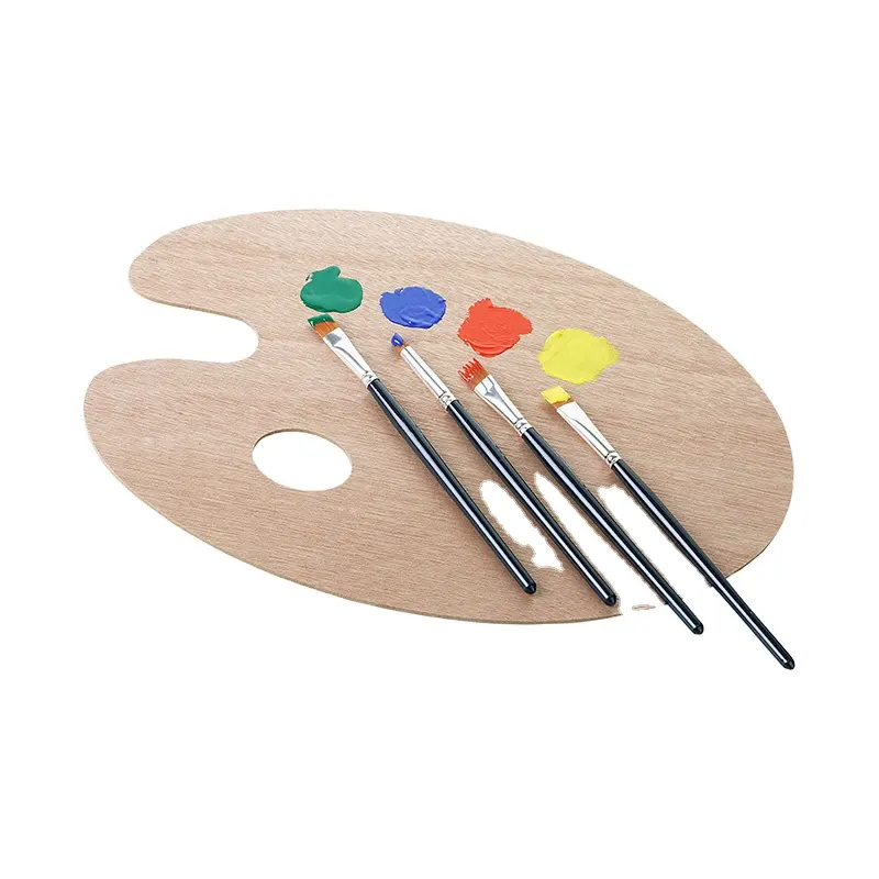 China factory wholesale customization Wooden Paint Palette Art Pallet for Painting
