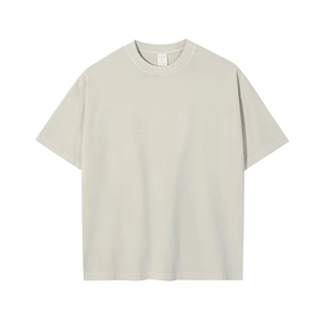 New Style Heavyweight 100 Cotton 240gsm Loose Vintage T Shirt Breathable Custom Logo Oversized <b>Tshirt</b> High Quality Mens Blank - Product Image 3