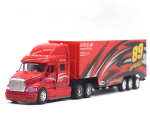 Logotipo personalizado <span class=keywords><strong>Camiones</strong></span> rojos Vehículos de juguete fundido a presión 1:48 Camión contenedor americano Modelo Camión contenedor para colección de modelos de juguete - Product Image 5