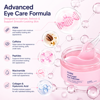Masques rafraîchissants pour les yeux à la caféine, aux peptides, au collagène et à l'ADN de saumon, patchs hydrogel PDRN pour les yeux gonflés et les cernes