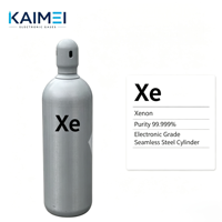 Cilindro de Gas Xe de Ultra Alta Pureza 99.9999% 6N, 10L 40L 150Bar con Válvula CGA580, Estándar DOT ISO9809, Servicio de Recarga de Gas Raro