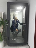 Cabine téléphonique insonorisée acoustique pour bureau, grande taille, studio d'enregistrement intérieur, pod de bureau insonorisé