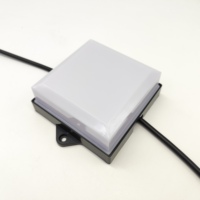 Lumière ponctuelle LED de Noël de haute qualité, carrée, 100 mm, 4,32 W, étanche IP65, pour extérieur, paysage, bâtiment, pont, façade, DMX512, DC24V