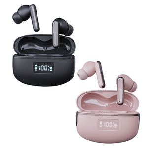 Écouteurs intra-auriculaires numériques à commande vocale, suppression du bruit, étanches, avec affichage du niveau de batterie et IA, style identique au modèle Want Brand - Product Image 2