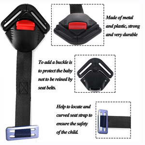 Asiento de seguridad universal para niños en el automóvil, dispositivo de fijación con correa de bloqueo de cinco puntos para asientos de bebé en el coche. - Product Image 1