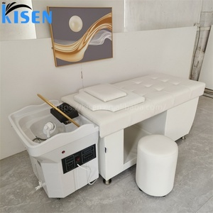 Kisen Modern Portable Shampoo Chairs Set Hair Salon Furniture Good Quality Head Therapy and <b>Steamer</b> Without Plumbing Shampoo Bed - Product Image 5