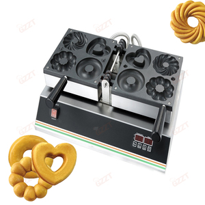 <span class=keywords><strong>10</strong></span> Mins 250 grados 4 <span class=keywords><strong>en</strong></span> 1 1200W Panel de control digital Doble calefacción Comercial Redondo Flor Donut Máquina de recubrimiento de chocolate - Product Image 2