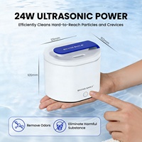 Nettoyeur à ultrasons pour usage domestique, appareil de nettoyage portable rechargeable par USB pour appareils dentaires, coupes menstruelles et outils de toilettage quotidiens