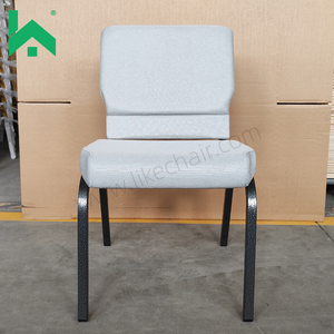 Chaises empilables modernes et populaires pour églises et théâtres, confortables, en tissu, avec pieds en métal, écologiques, durables, vente en gros pour salles à manger et églises - Product Image 6