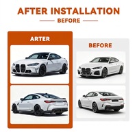 Paket Konversi Body Kit Narrow Body dengan Bumper Depan Belakang, Side Skirt, dan Grille untuk BMW Seri 4 G22 G23 2021-2025 Upgrade ke Gaya M4