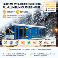 Capsule spatiale modulaire mobile préfabriquée de luxe OEM pour le développement de complexes hôteliers de prestige