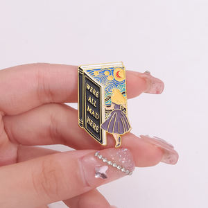 Pays des merveilles émail broches conte de fées aventure dessin animé Anime métal broche Badge mode bijoux sac à dos accessoire cadeaux - Product Image 1