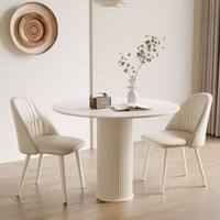Ensemble de table à manger moderne Dishi 4-6 places Ronde et carrée en marbre pour la maison et le restaurant Meubles de salon