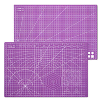 Planche à découper double face 3 couches XinyiArt, tapis de découpe auto-cicatrisant A3, tapis de découpe rotatif pour travaux manuels et tissus