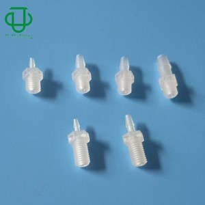 Conector de Codo de Plástico PP con Rosca 1/4-28UNF para Inserción en Tubería Flexible, para Uso con Agua, Aire y Agua Salada, Grado Transparente - Product Image 3