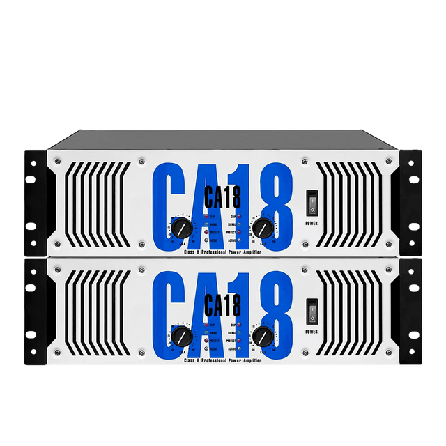 Professional Amplifier CA18, High-power Pure Rear Stage Sound System for Stage Performances, Bars, KTV, and Heavy Bass
