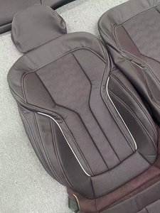 Coprisedili di Alta Qualità per <span class=keywords><strong>BMW</strong></span> Serie 7 F01 e F02 Sostituiti con Pelle Nappa Nera Vendita all'Ingrosso di Fabbrica - Product Image 1