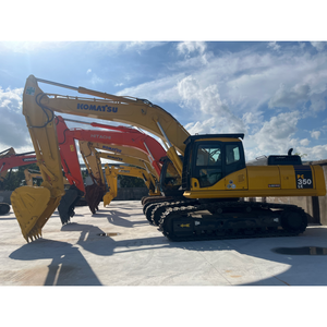 Excavadora de cadenas Komatsu PC350LC usada, excavadora hidráulica sobre orugas para movimiento de tierras en construcción - Product Image 1