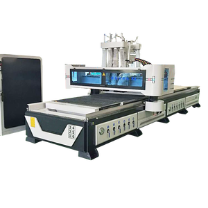 Router CNC ATC de 4 cabezales con carga/descarga automática y bomba para fabricación de muebles y gabinetes, alta eficiencia, motor NC Syntec de 3 ejes - Product Image 6