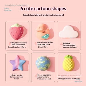 Juego de Regalo de Bombas de <span class=keywords><strong>Baño</strong></span> de Esponja de Lufa con Formas de Dibujos Animados, Personalizadas al por Mayor, Divertidas y Lindas, para Niños, Hechas en China - Product Image 2