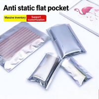 Sachets déshydratants conducteurs anti-électrostatiques pour cartes mères, puces et composants électroniques, avec fermeture éclair et impression en gravure