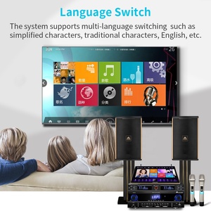 Sistema de Karaoke en varios idiomas, amplificador de micrófono y altavoces, potente equipo de Karaoke KTV - Product Image 6