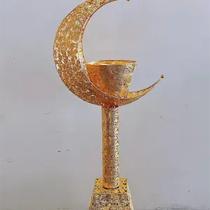home decor exquisite tall 1m Islamic metal incense burner Arabic Super big charcoal mabkhara burner