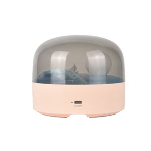 Sala de estar decorativa Una Luna se eleva desde el mar Luces de noche LED Nueva lámpara de mesa de Luna LED atenuadora de colores moderna con cambio de color - Product Image 4